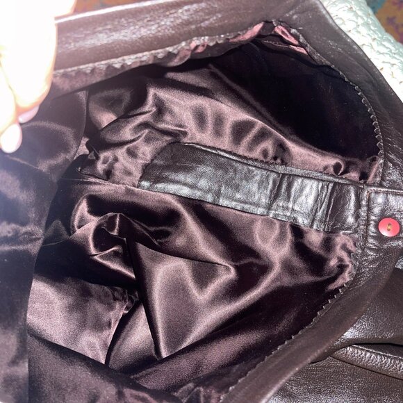 Cache Vintage Womens Pants Size Small Black Lamb Leather Pockets Casual - Picture 7 of 11